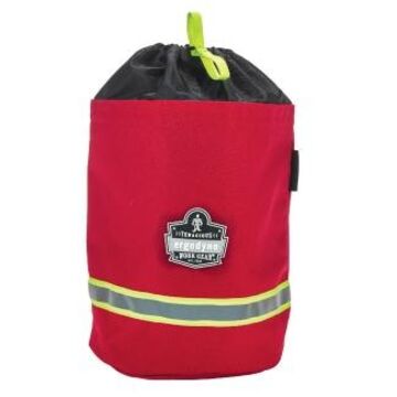 SCBA Reflective Tape Mask Bag, Nylon, Red, 8.5 in x 12 in x 8.5 in