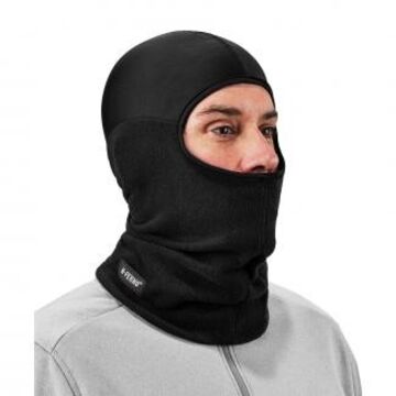 Masque facial, cagoule articulée, polaire, noir, pour ceux qui travaillent dans la construction, fret/bagages, forage/exploitation minière