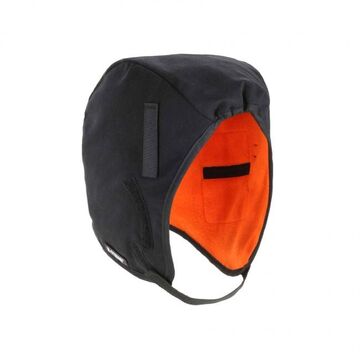 Winter Hard Hat Liner, Regular, Black, Polyester Fleece