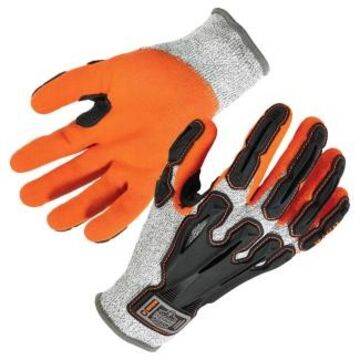 Work Gloves, Gray, Hppe