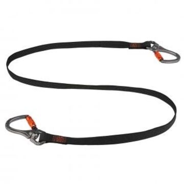 Tool Lanyard, Nylon Webbing, Black, 76 in