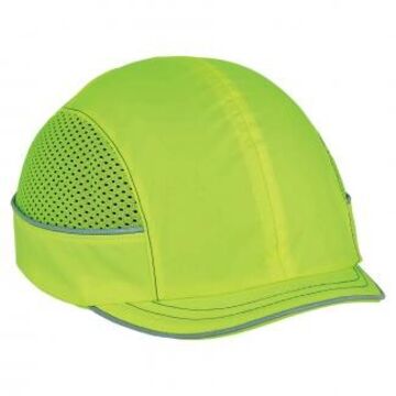 Bonnet anti-heurt, polyester/nylon haute visibilité, citron vert