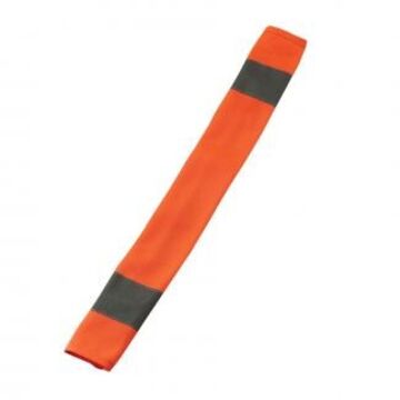 Couvre-ceinture haute visibilité, polyester, orange, crochet et boucle