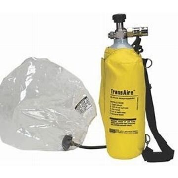 Emergency Escape Air Respirator, Aluminum, Yellow