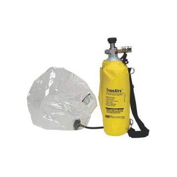Emergency Escape Air Respirator, Aluminum, Yellow