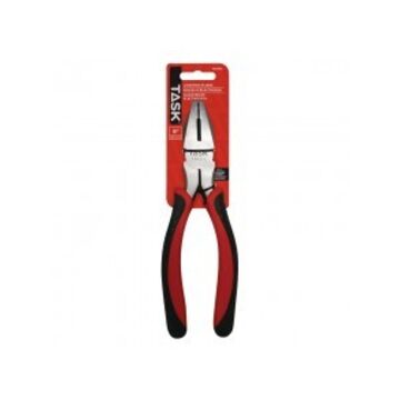 Plier Extra Thick Non-slip Lineman's , Rubber Grip, Polished Carbon Steel Jaw, Heat-treated Carbon Steel Handle, 8 In Lg
