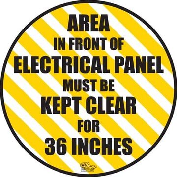 Floor Sign Electric Panel 24in