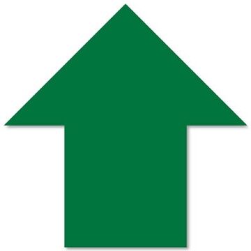 Floor Arrow 5.5in Green 50pk