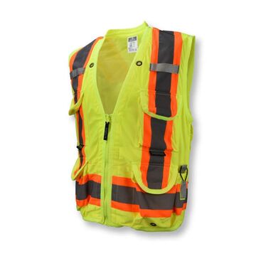 High-Visibility Heavy Duty Cruiser, Safety Vests, X-Large, Polyester, Orange