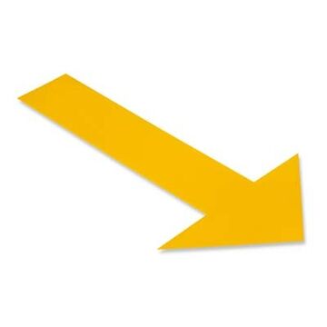 Floor Arrow 10inx6in Yellow 50pk