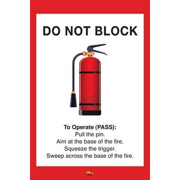 Floor Sign Fire Ext. 24inx36in