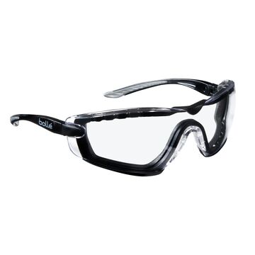 Safety Glasses/goggles Hybrid, Clear Lens