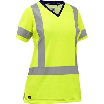 T-shirt haute vis pour femme, classe 2, manche courte