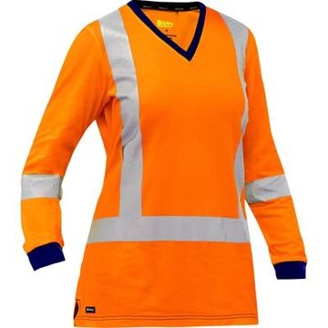 T-shirt haute vis pour femme, classe 2, manche longue