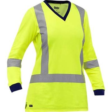T-shirt haute vis pour femme, classe 2, manche longue