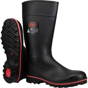 Botte de sécurité PVC/poly bout acier, certifiée ESR