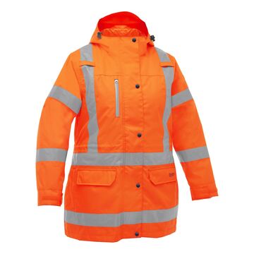 Jacket Women 5 In 1 Taped Hivis Orange